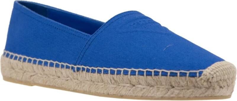 Prada Canvas Slip-On Espadrilles Blue Dames