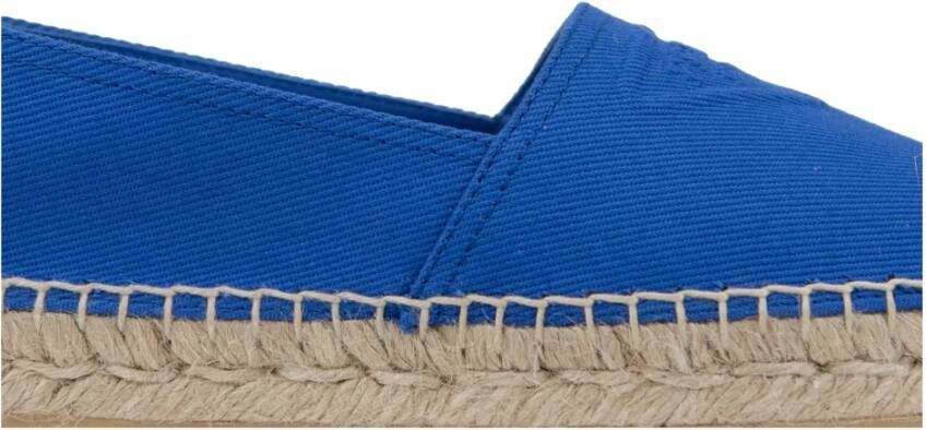 Prada Canvas Slip-On Espadrilles Blue Dames