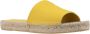 Prada Canvas Slip-On Espadrilles met leren patch Yellow Dames - Thumbnail 2