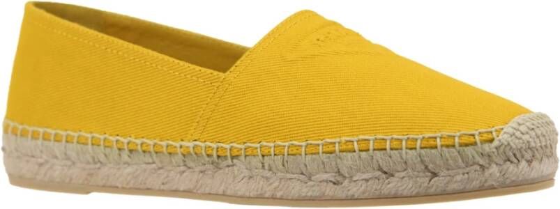 Prada Canvas Slip-On Espadrilles Yellow Dames