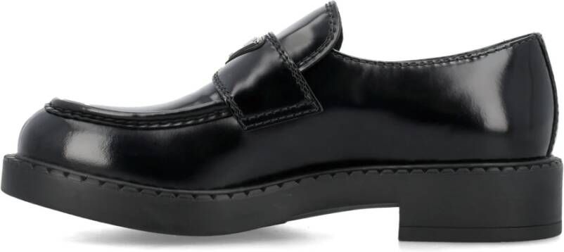 Prada Chocolade Loafer Schoenen Black Heren