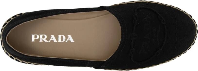 Prada Dames instap espadrilles Black Dames