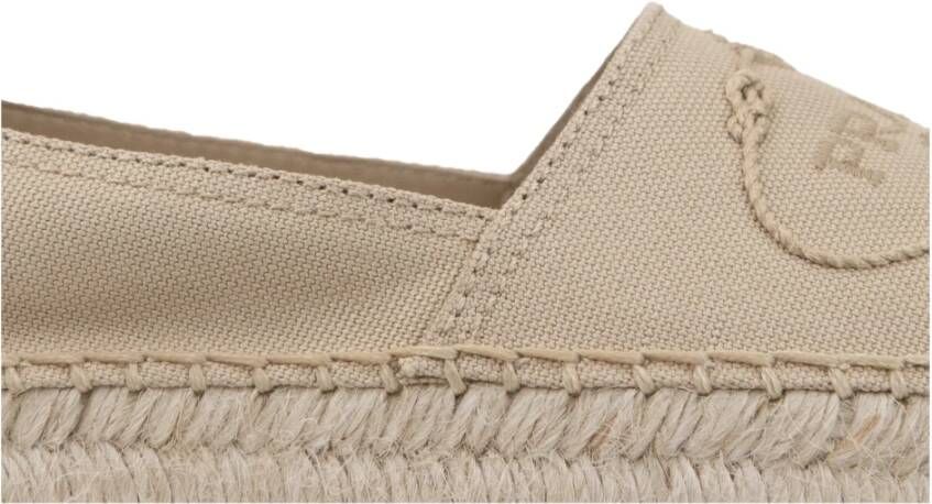 Prada Dames Slip-On Espadrilles Stijlvol Ontwerp Beige Dames