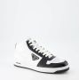 Prada Downtown Bicolor Leren High-Top Sneakers White Heren - Thumbnail 2