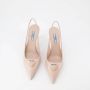 Prada Pumps & high heels Brushed Leather Slingsback Pumps in poeder roze - Thumbnail 13