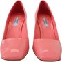 Prada Roze Patentleren Blokhakken Pumps Klassiek Pink Dames - Thumbnail 3