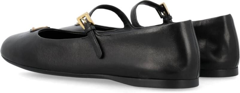 Prada Elegante Ballet Flats voor Vrouwen Black Dames