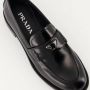 Prada Geborsteld leren loafers Black Dames - Thumbnail 5