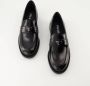 Prada Geborsteld leren loafers Black Dames - Thumbnail 6