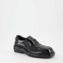 Prada Geborsteld leren loafers voor dames Black Dames - Thumbnail 2