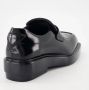 Prada Geborsteld leren loafers voor dames Black Dames - Thumbnail 4