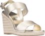 Prada Gouden Leren Espadrilles Sandalen met Gesp Yellow Dames - Thumbnail 2