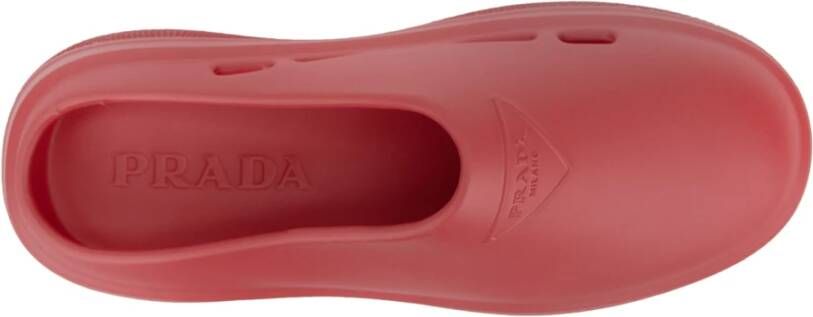 Prada Heren Instap Sandalen Red Dames