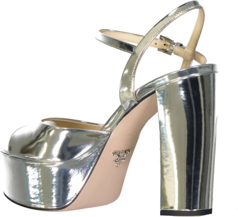 Prada High Heel Sandals Gray Dames