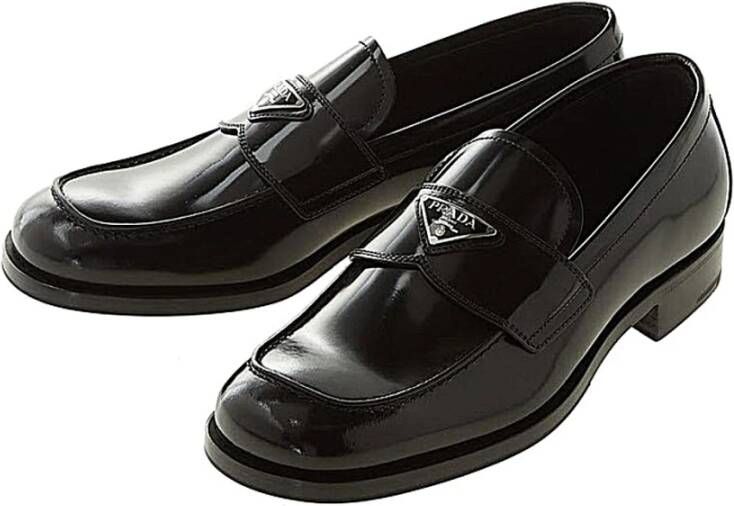 Prada Klassieke Instaploafer Schoen Black Heren