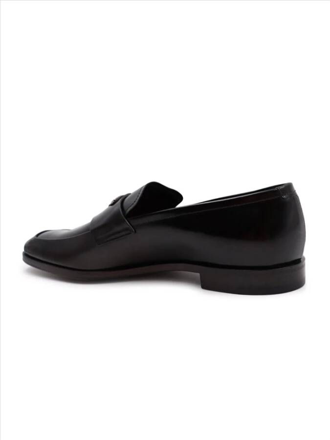 Prada Leren Loafers Black Heren