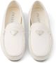 Prada Leren Loafers met Driehoekig Logo Detail White Heren - Thumbnail 4