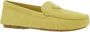 Prada Leren Logo Loafers Vrouwen Italië Yellow Dames - Thumbnail 2