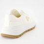 Prada Witte Leren Sneakers met Merkhiel White Dames - Thumbnail 4