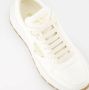 Prada Witte Leren Sneakers met Merkhiel White Dames - Thumbnail 5