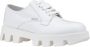 Prada Leren Vetersneakers voor Dames White Dames - Thumbnail 2