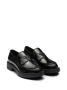 Prada Logo Plaque Leren Loafers Black Heren - Thumbnail 2