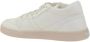 Prada Monogram Leren Sneakers met Platte Zool White Dames - Thumbnail 3