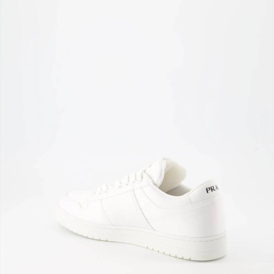 Prada Nylon Veterschoenen White Heren