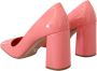 Prada Roze Patentleren Blokhakken Pumps Klassiek Pink Dames - Thumbnail 11