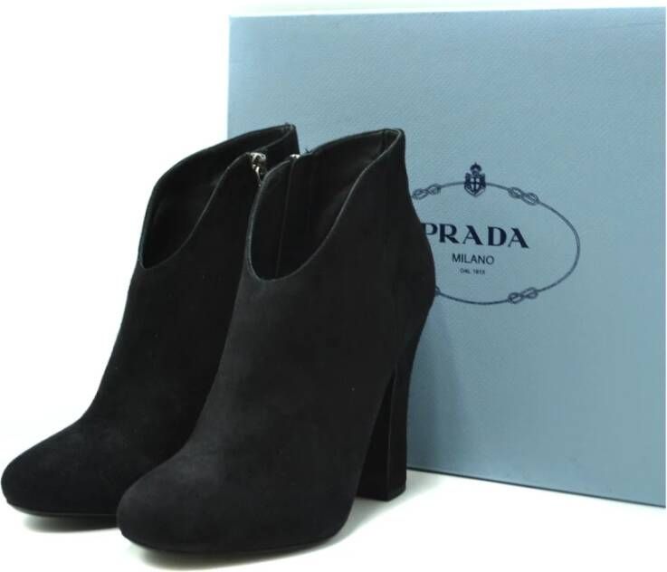 Prada Modieuze Booties Zwart Dames