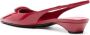 Prada Rode Patentleren Driehoeklogo Slingbacks Red Dames - Thumbnail 4