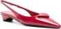 Prada Rode Patentleren Driehoeklogo Slingbacks Red Dames - Thumbnail 5