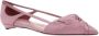 Prada Satin Ballerina met Cut-out Details Pink Dames - Thumbnail 2