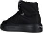 Prada Zwarte Geborsteld Leren High-Top Sneakers Zwart Dames - Thumbnail 3