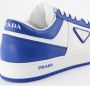 Prada Geperforeerde Leren Sneakers Blue Heren - Thumbnail 5