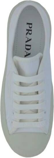 Prada Stijlvolle Sneakers met Plateauzool White Dames