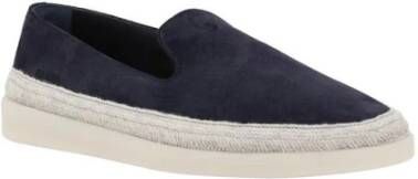 Prada Suède Loafer Casual Stijl Blue Heren