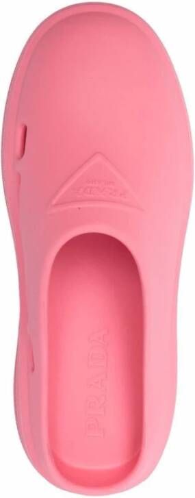 Prada Stijlvolle rubberen sandalen voor dames Roze Dames