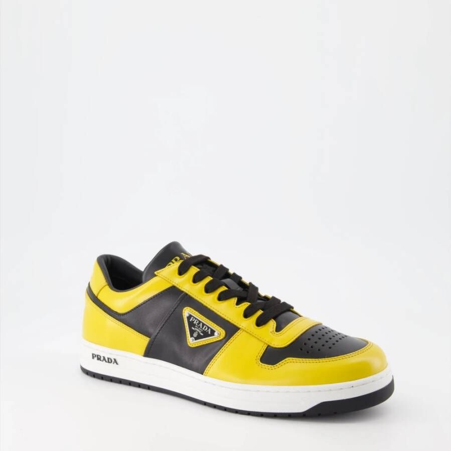 Prada Urban Leren Sneakers Yellow Heren