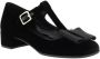 Prada Velvet Ballerina met Blokhak Black Dames - Thumbnail 2