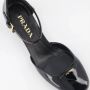 Prada Verstelbare enkelband leren pumps Black Dames - Thumbnail 4