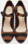 Prada Vintage Pre-owned Canvas heels Brown Dames - Thumbnail 3