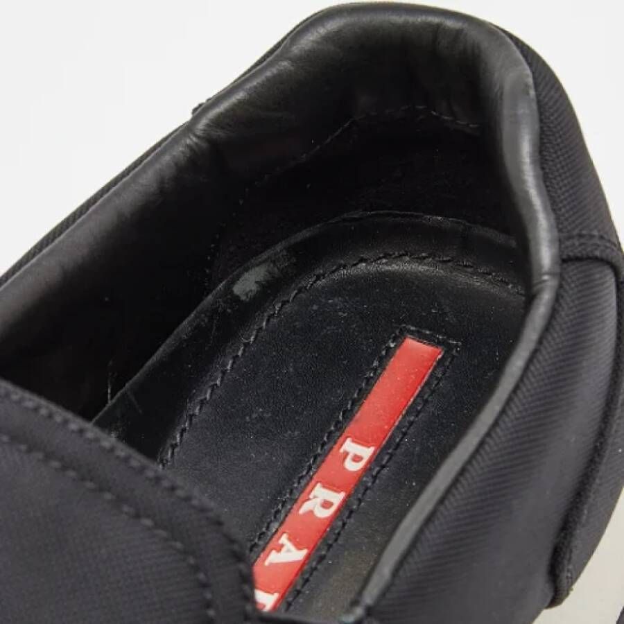 Prada Vintage Pre-owned Canvas sneakers Black Heren