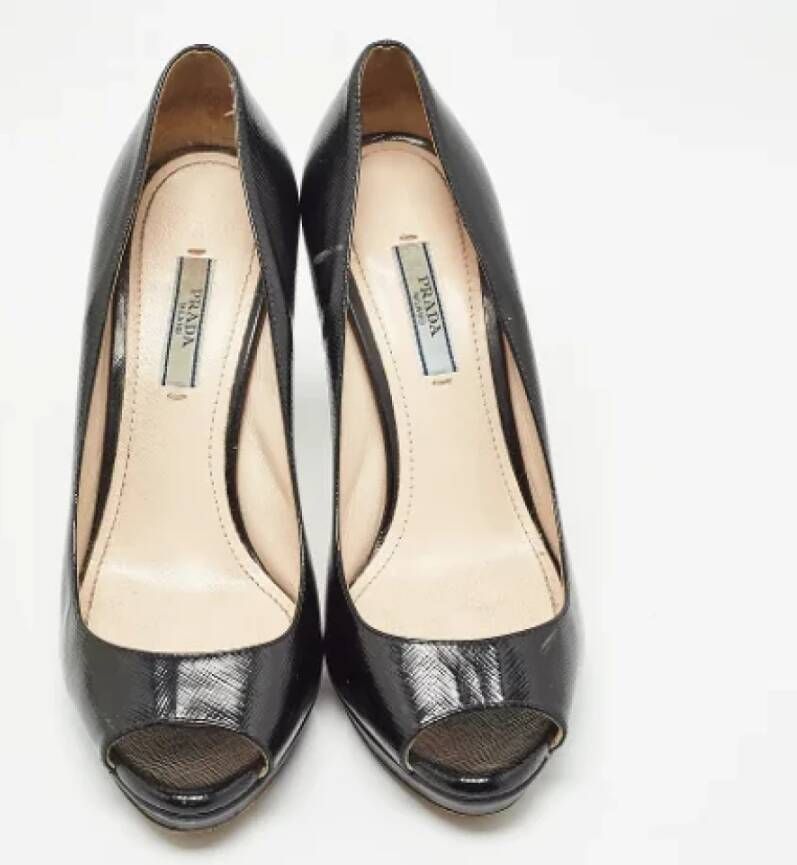 Prada Vintage Pre-owned Fabric heels Black Dames