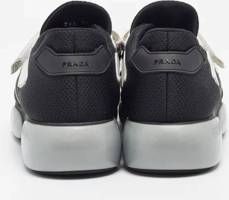 Prada Vintage Pre-owned Fabric sneakers Black Dames