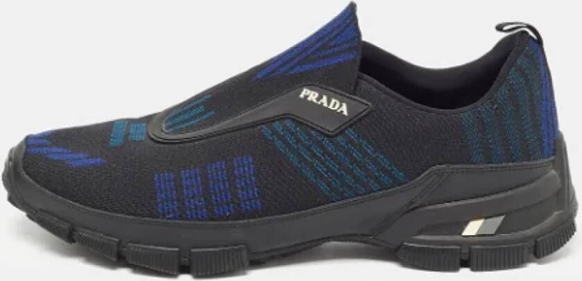 Prada Vintage Pre-owned Fabric sneakers Black Heren