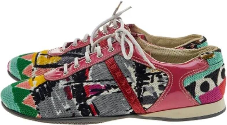 Prada Vintage Pre-owned Fabric sneakers Multicolor Dames