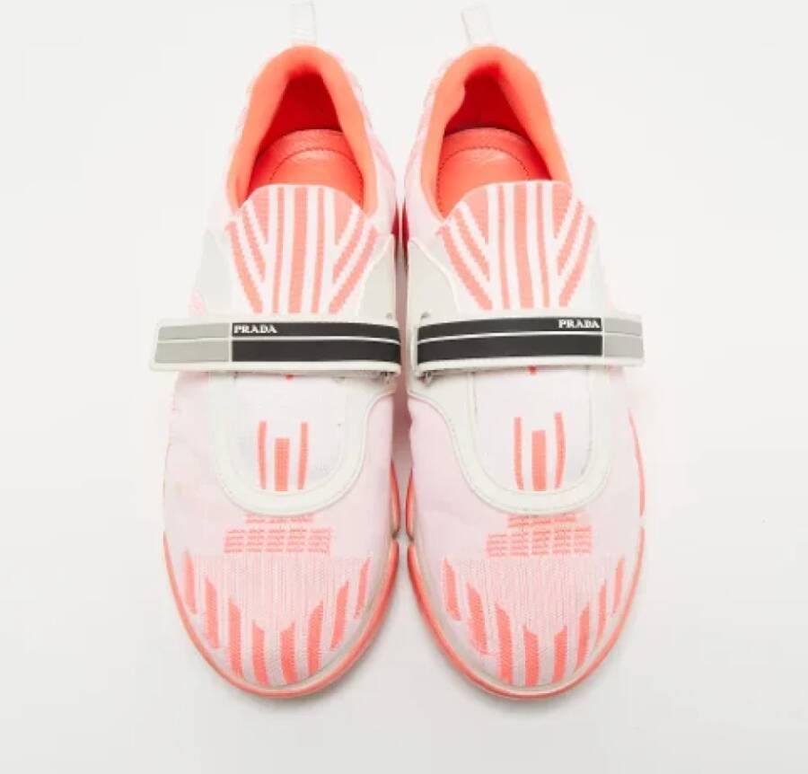 Prada Vintage Pre-owned Fabric sneakers Pink Dames