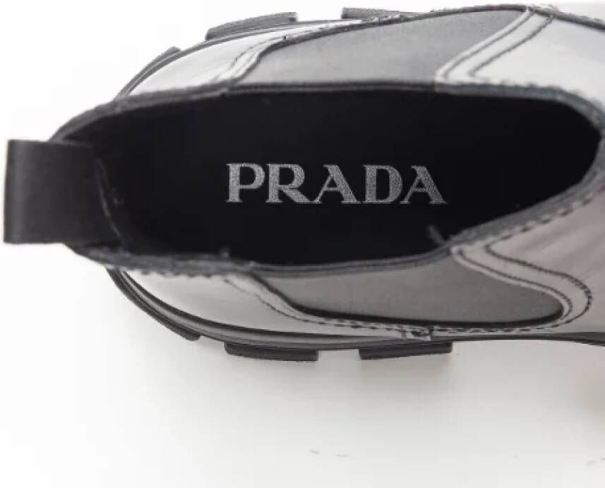 Prada Vintage Pre-owned Leather boots Black Dames