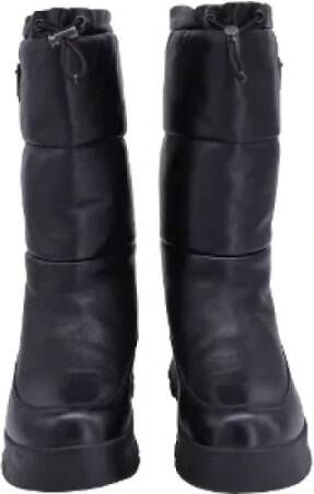 Prada Vintage Pre-owned Leather boots Black Dames